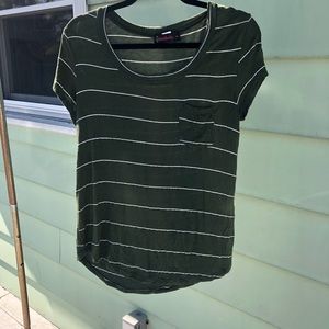 Green striped t-shirt